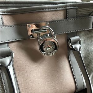 Michael Kors Pink and Grey Satchel